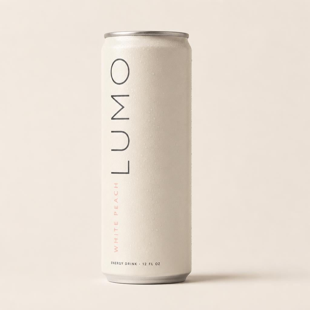 Lumo White Peach can